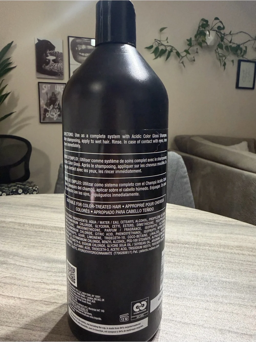 Redken Acidic Color Gloss Conditioner LITER Pro Licensed Sealed Brand New!